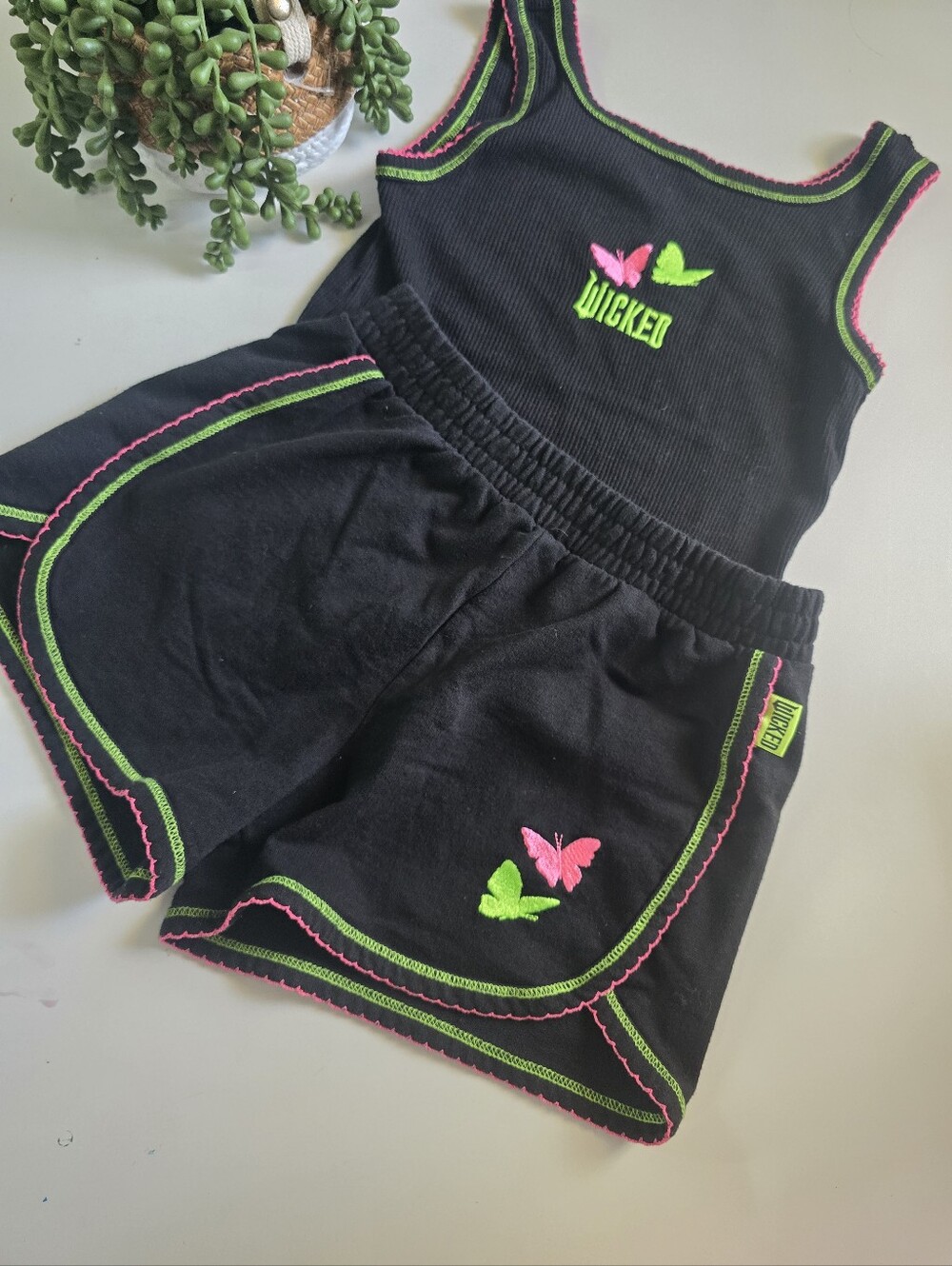 Wicked Universal Studios Tank Short Set Little Girl